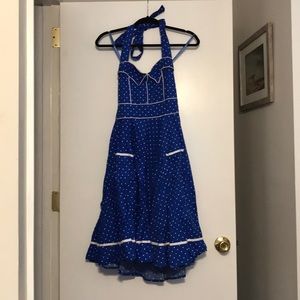 Polka Dot Halter Top Dress